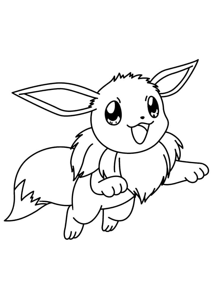 Eevee til Utskrift fargelegging
