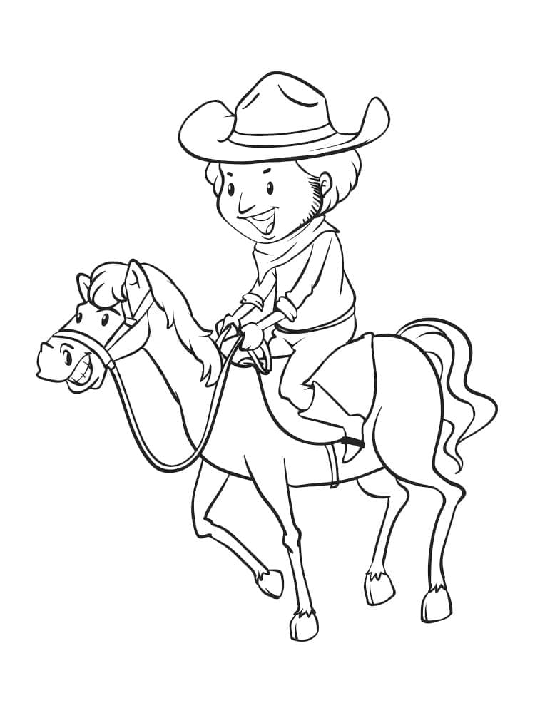 En Cowboy fargelegging
