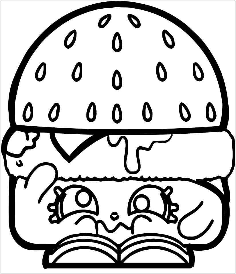 En Hamburger fargelegging