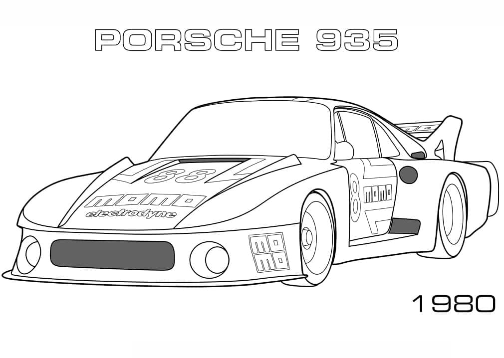 En Porsche fargelegging