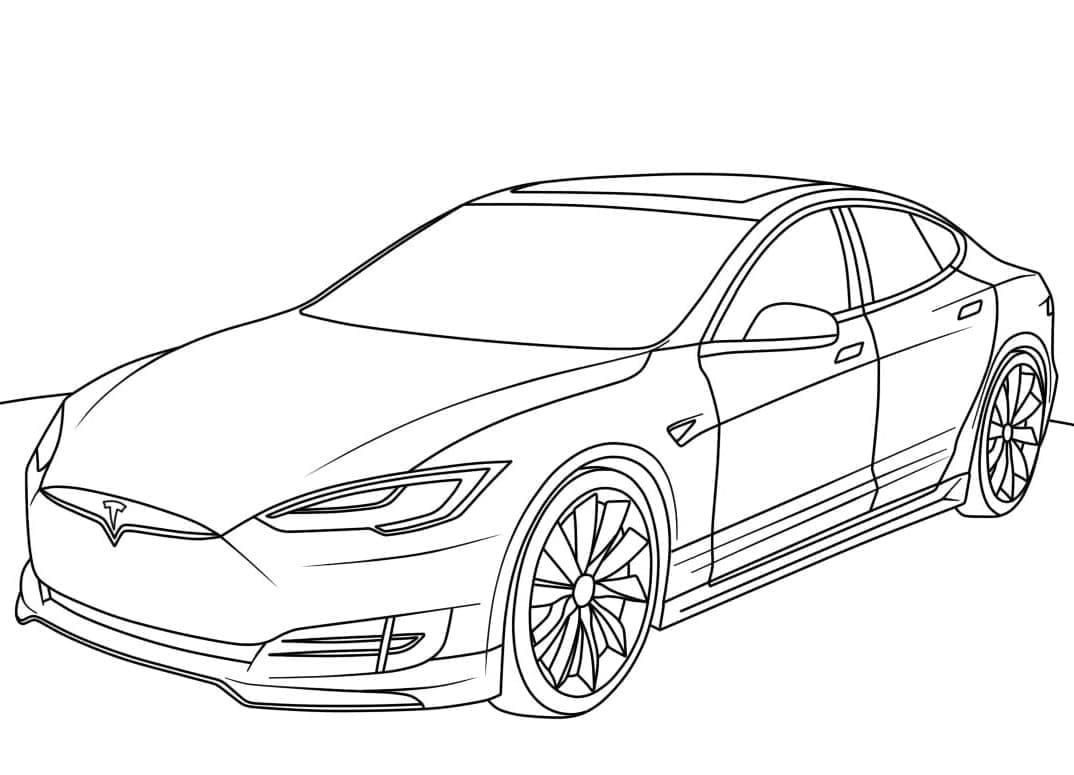 En Tesla Bil fargelegging