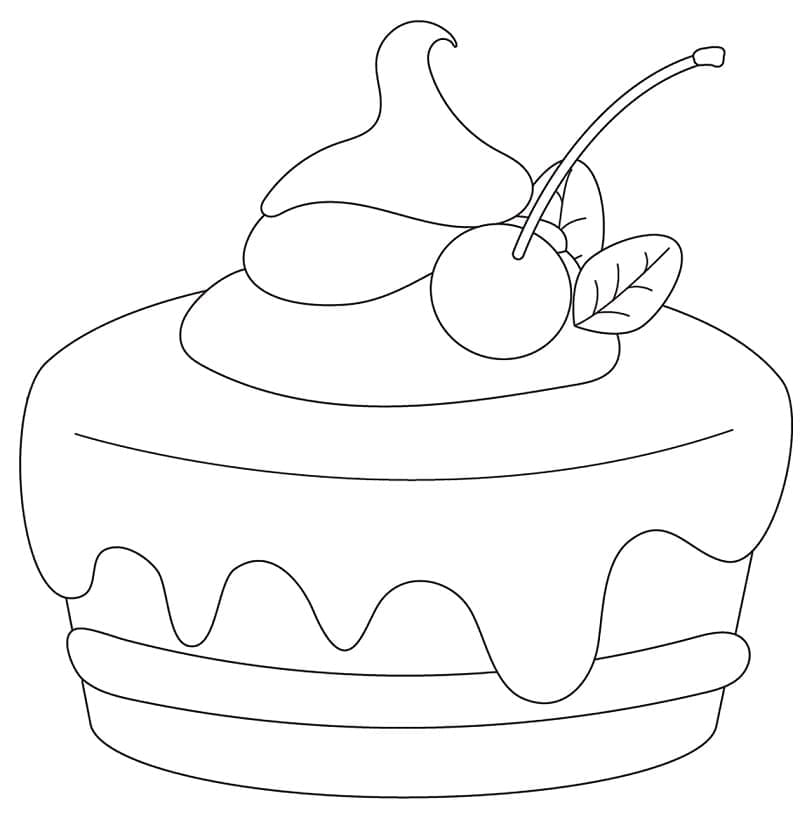 Enkel Kake fargelegging