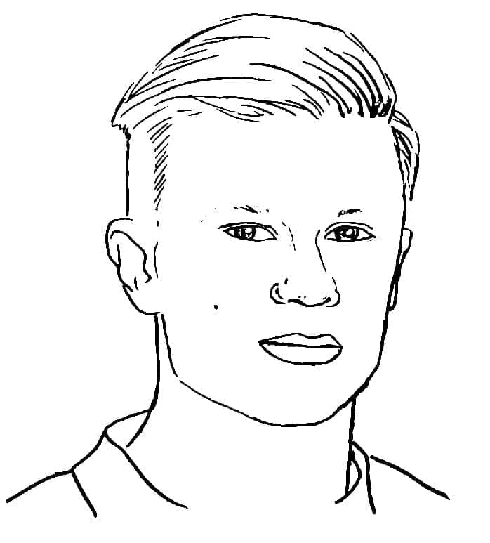 Erling Haaland Bilde fargelegging