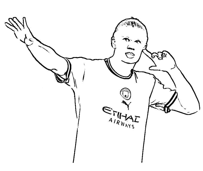 Erling Haaland Gratis fargelegging