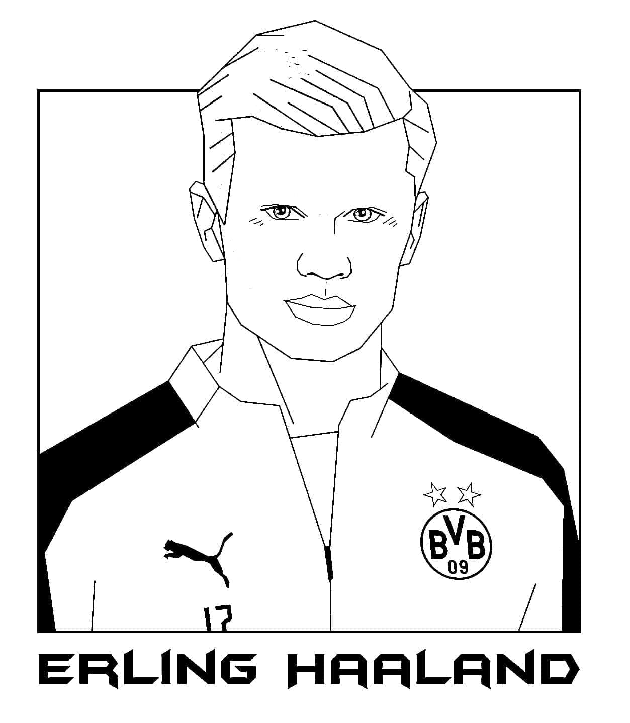 Erling Haaland til Fargelegging fargelegging