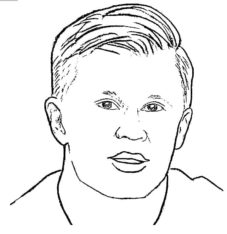 Erling Haaland til Utskrift fargelegging