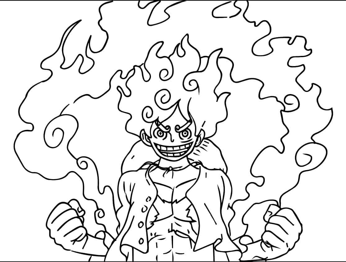 Fantastisk Luffy fargelegging