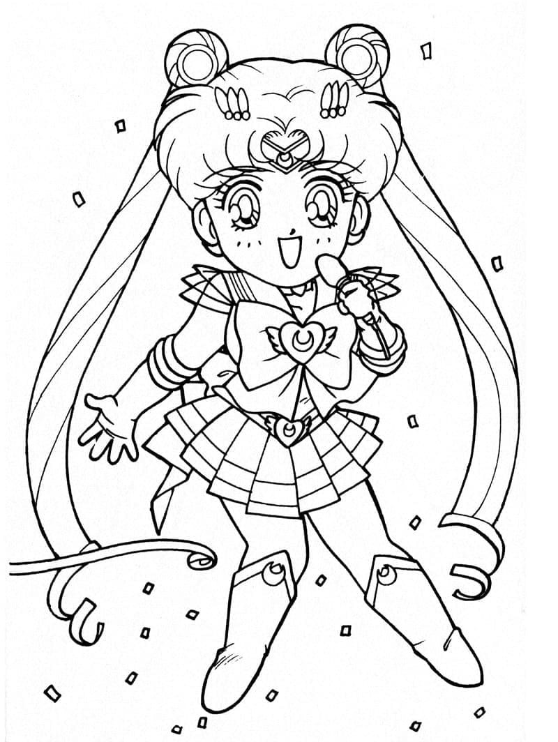 Fantastisk Sailor Moon fargelegging