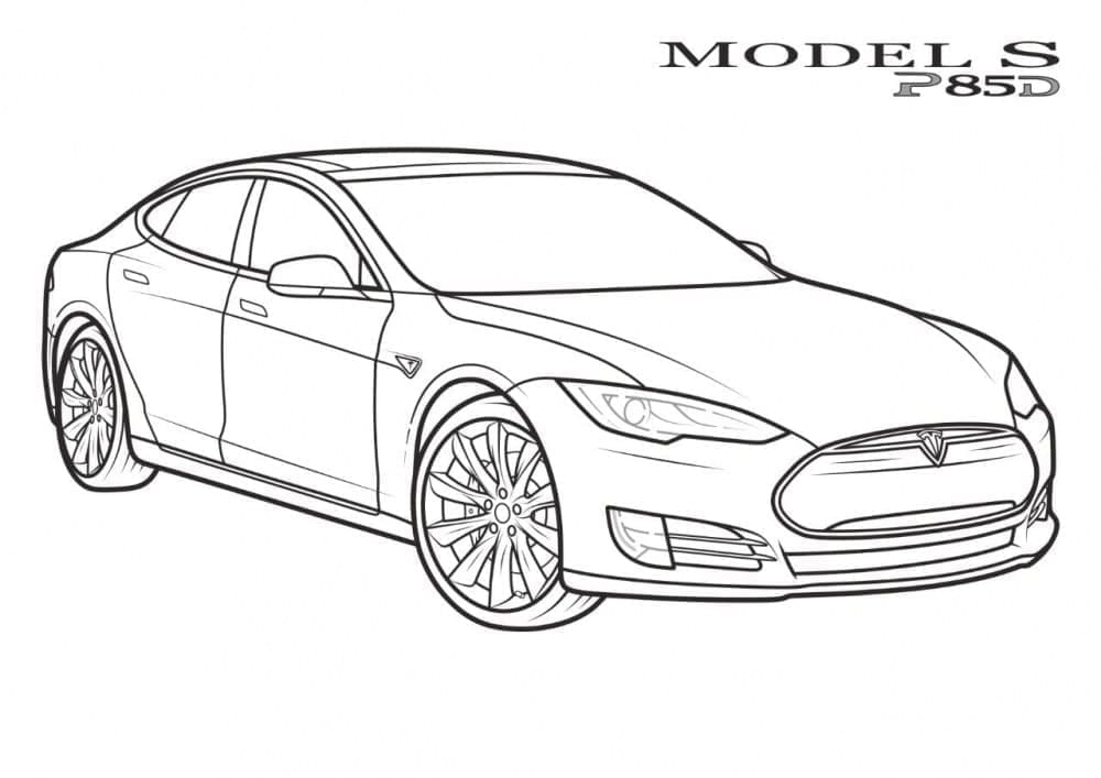 Fin Tesla Bil fargelegging