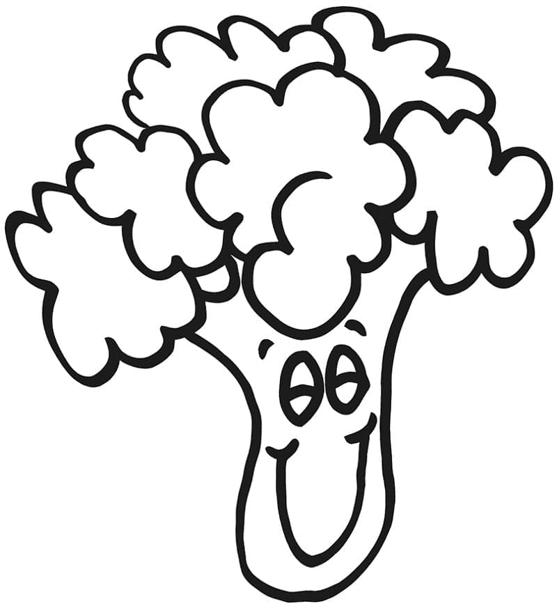 Frisk Brokkoli fargelegging
