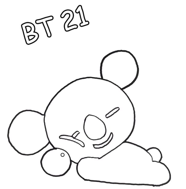 Gratis BT21 for Barn fargelegging