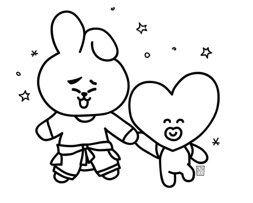 Gratis BT21 fargelegging