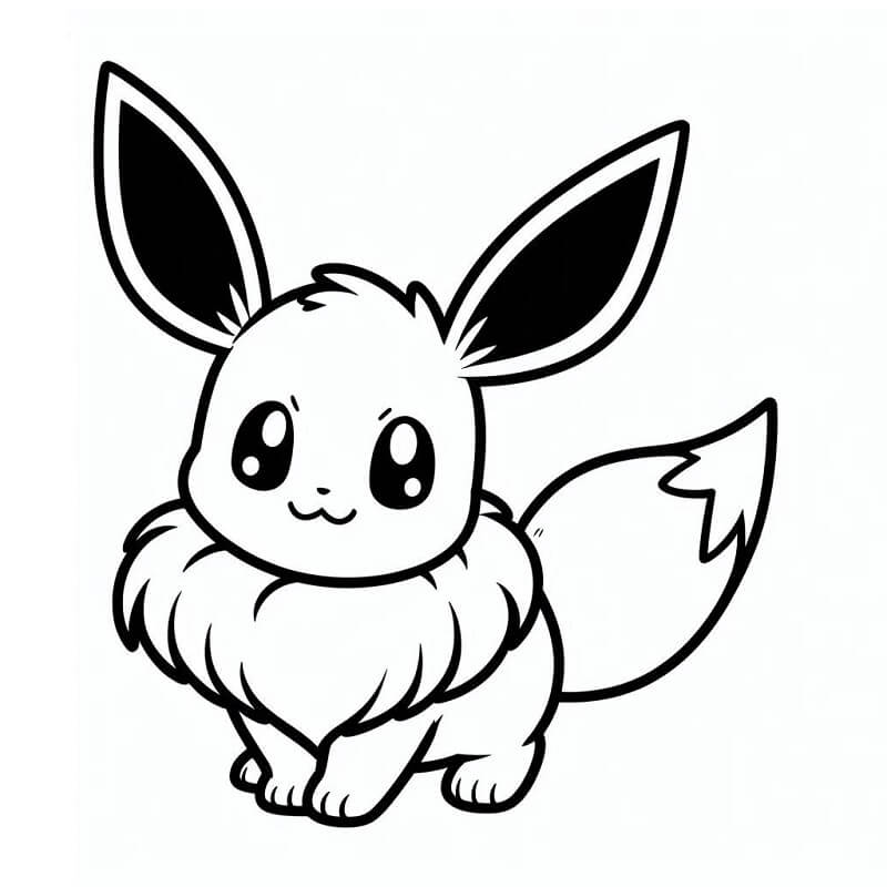 Gratis Eevee Utskrivbar fargelegging