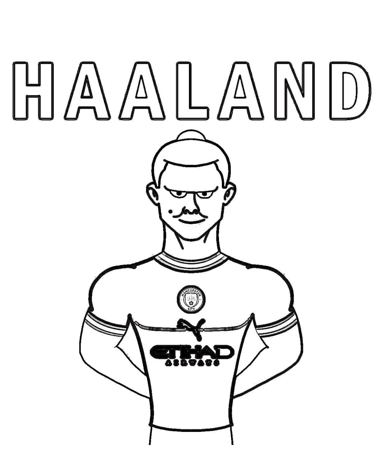 Gratis Erling Haaland Utskrivbar fargelegging