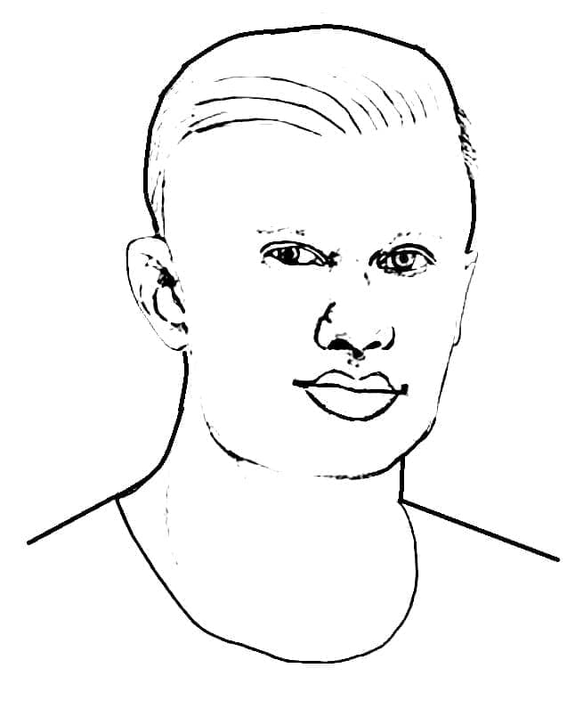 Gratis Erling Haaland fargelegging