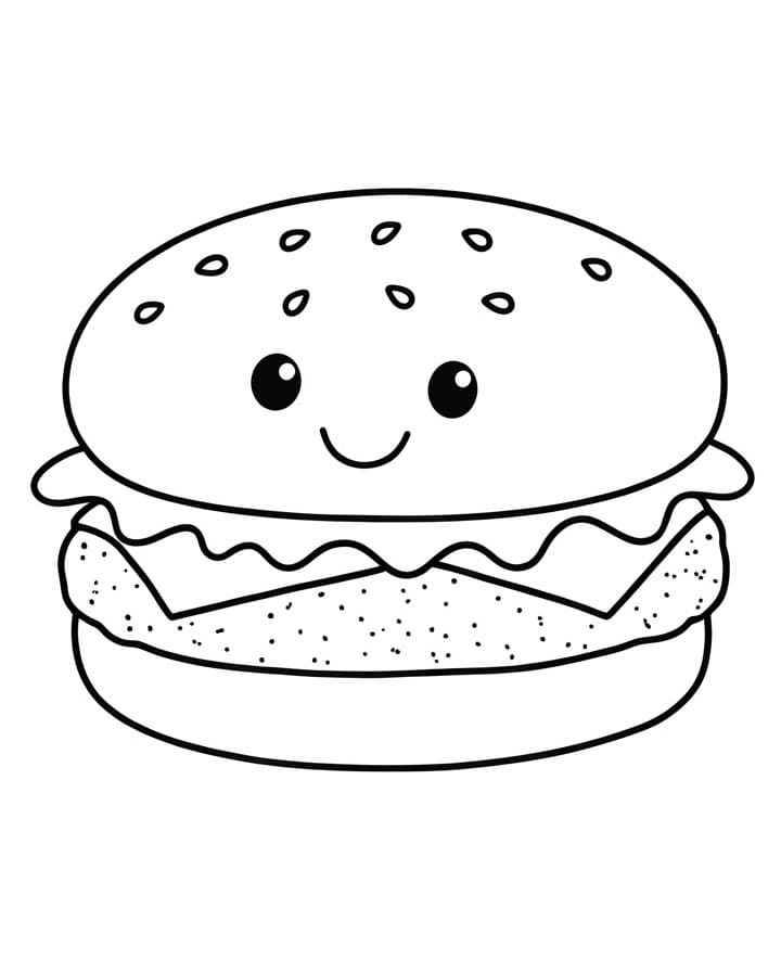 Gratis Hamburger for Barn fargelegging