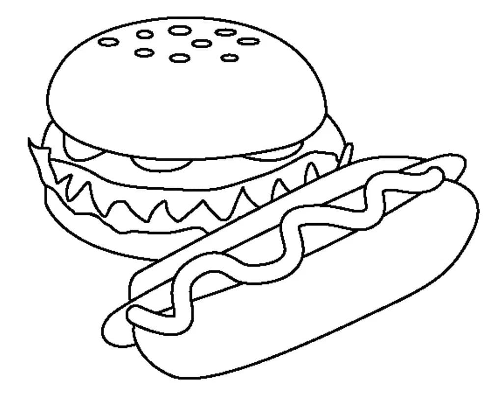 Gratis Hamburger fargelegging