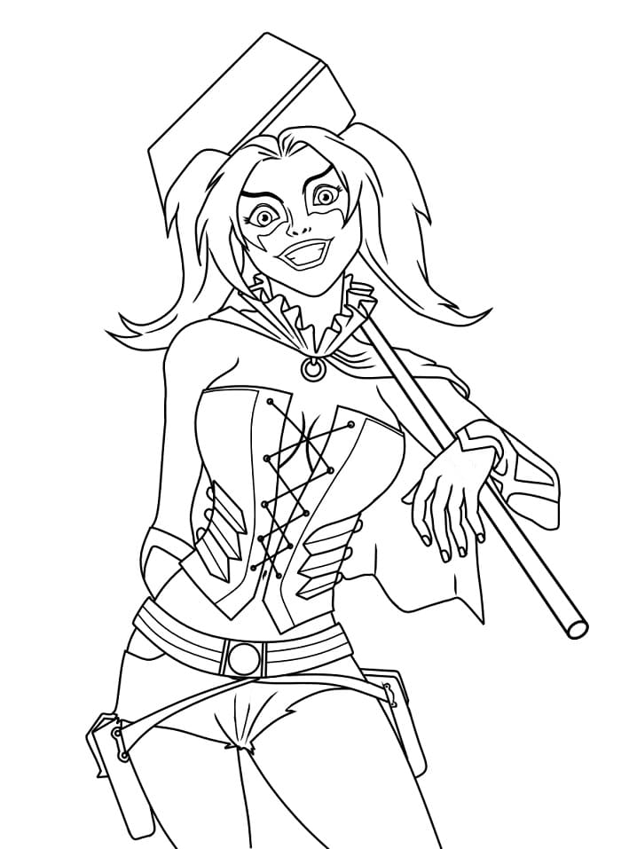 Gratis Harley Quinn for Barn fargelegging