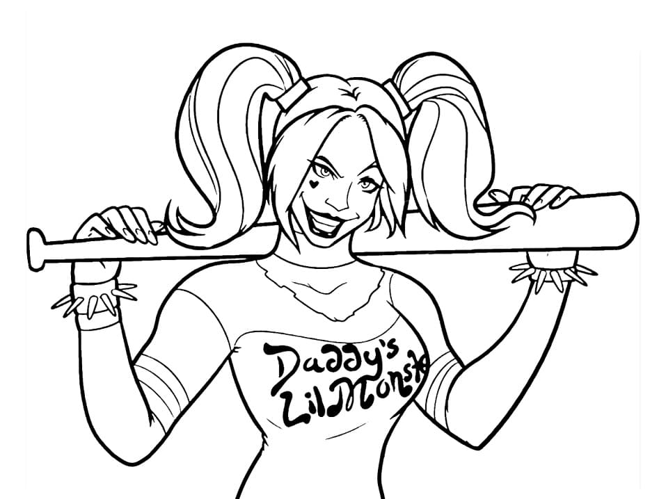 Gratis Harley Quinn fargelegging