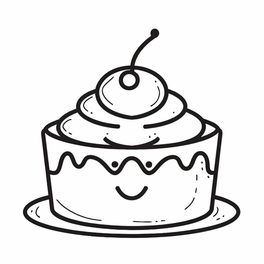 Gratis Kake til Utskrift fargelegging
