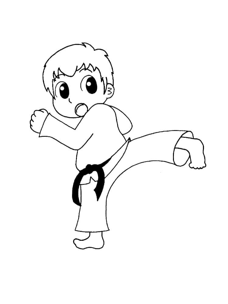 Gratis Karate for Barn fargelegging