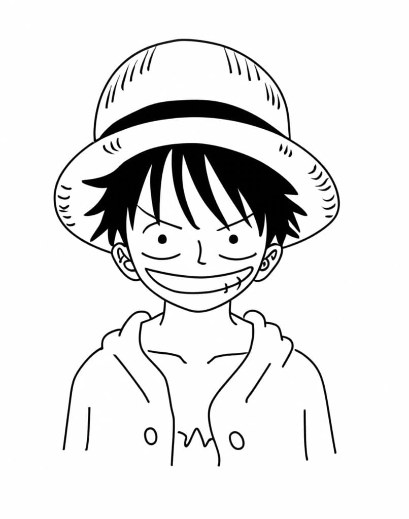 Gratis Luffy Bilde fargelegging