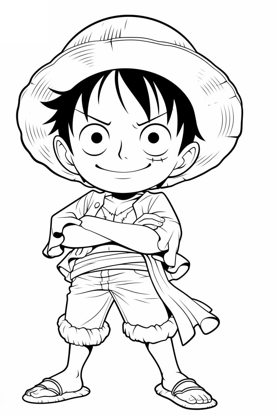Gratis Luffy fargelegging