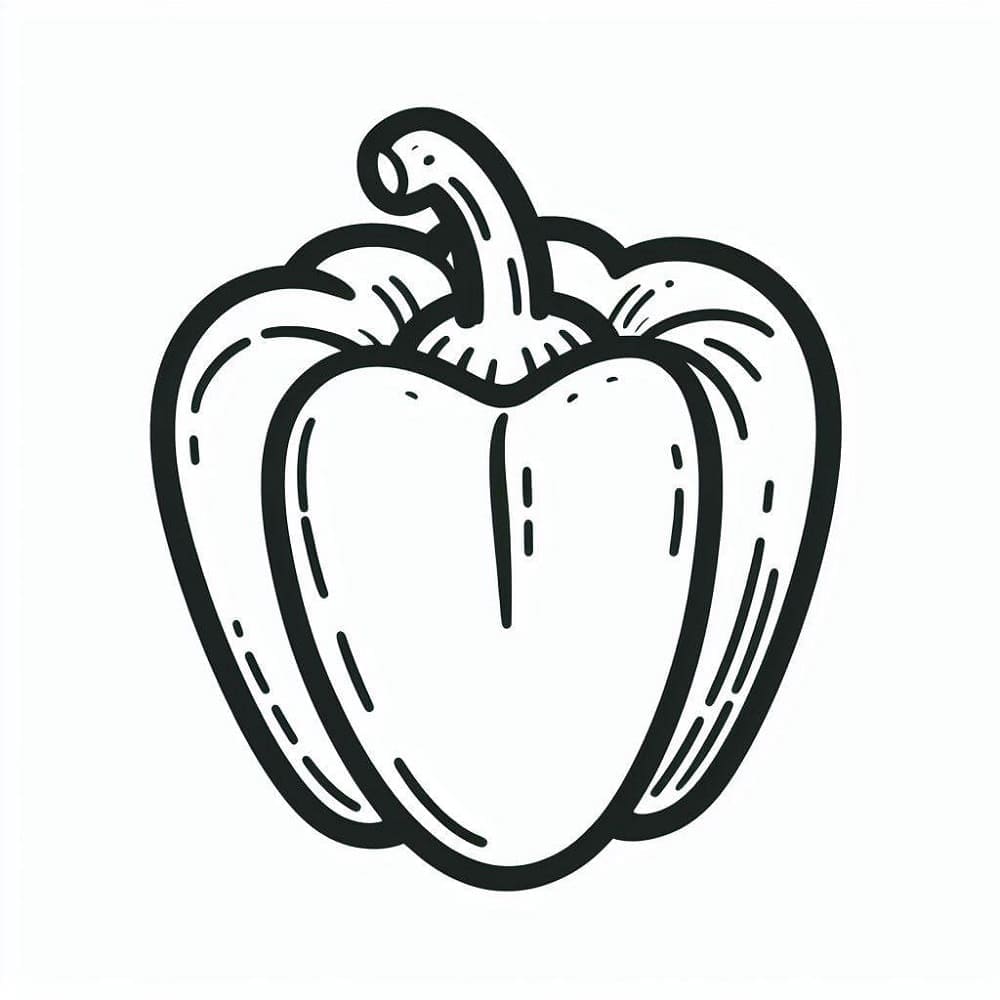 Gratis Paprika Utskrivbar fargelegging
