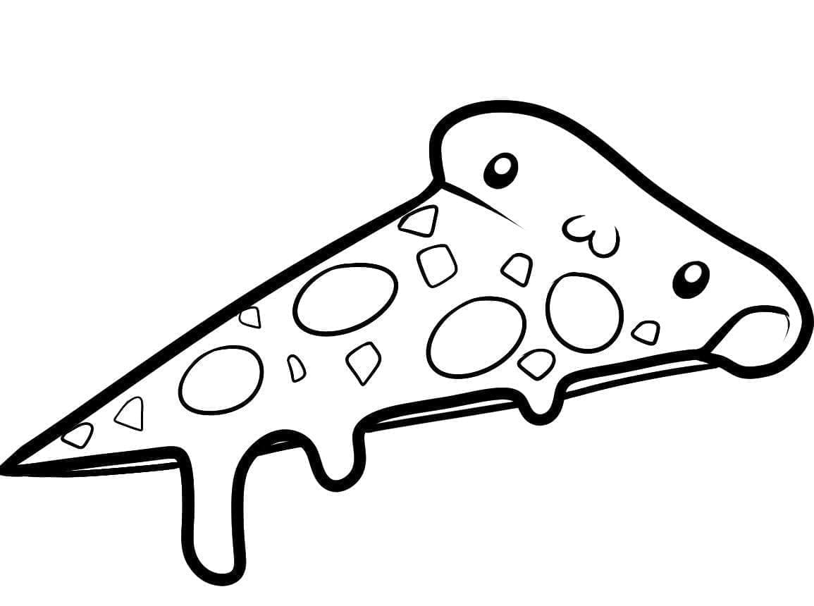 Gratis Pizza Utskrivbar fargelegging