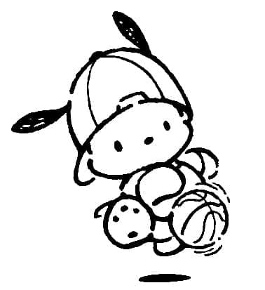 Gratis Pochacco Utskrivbar fargelegging