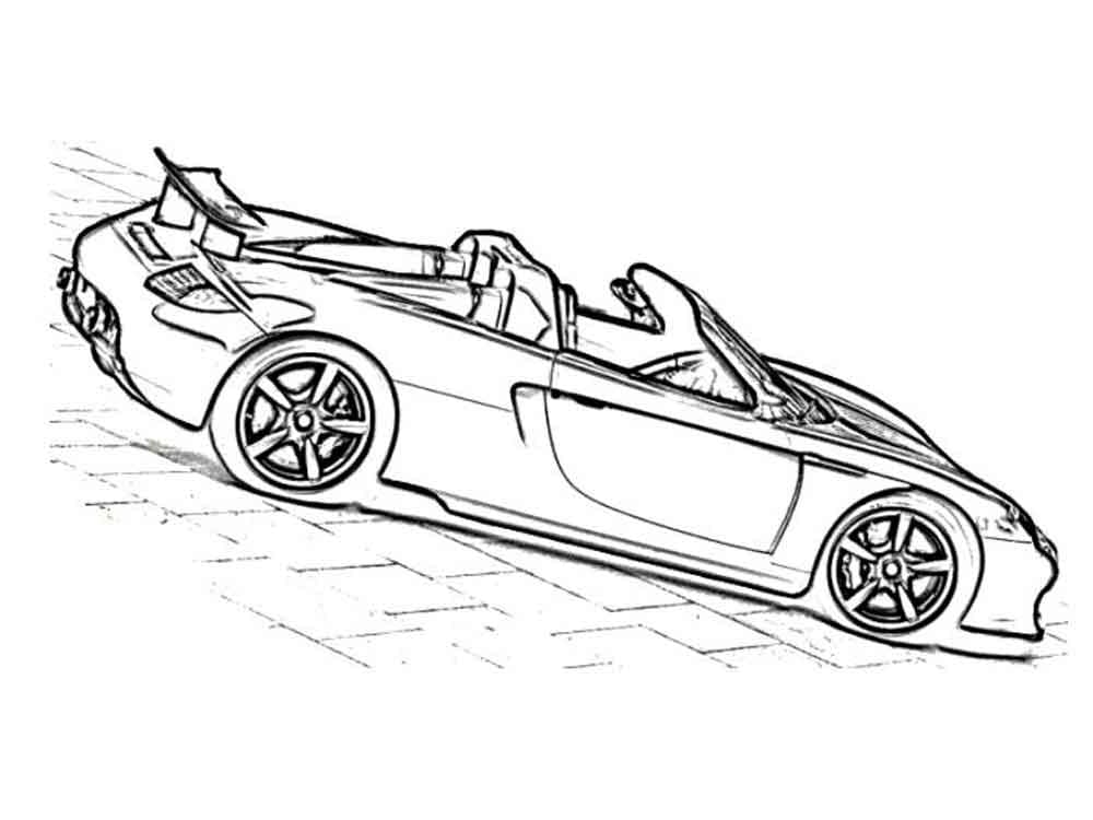 Gratis Porsche Utskrivbar fargelegging