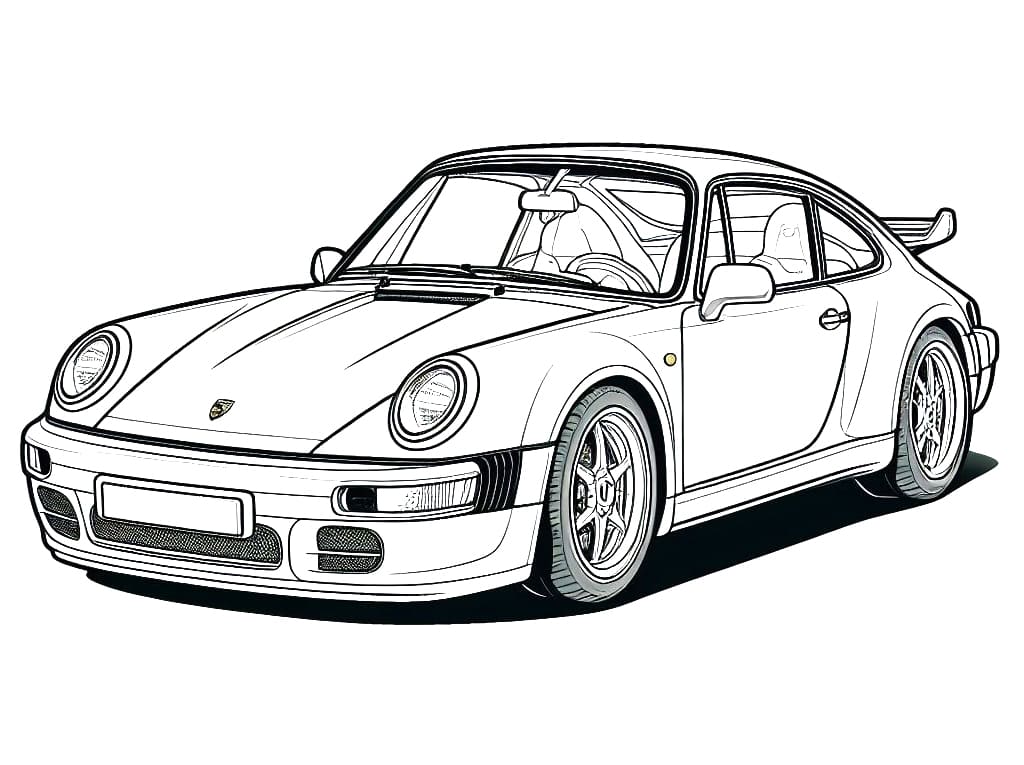 Gratis Porsche for Barn fargelegging