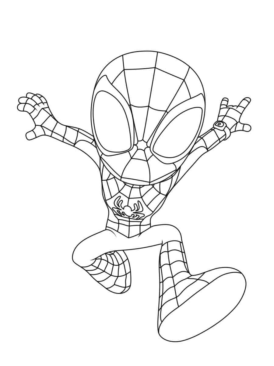 Gratis Spidey Bilde fargelegging