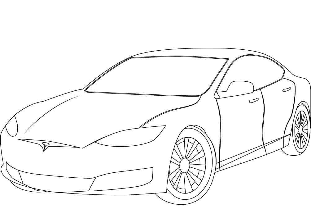 Gratis Tesla Bilde fargelegging