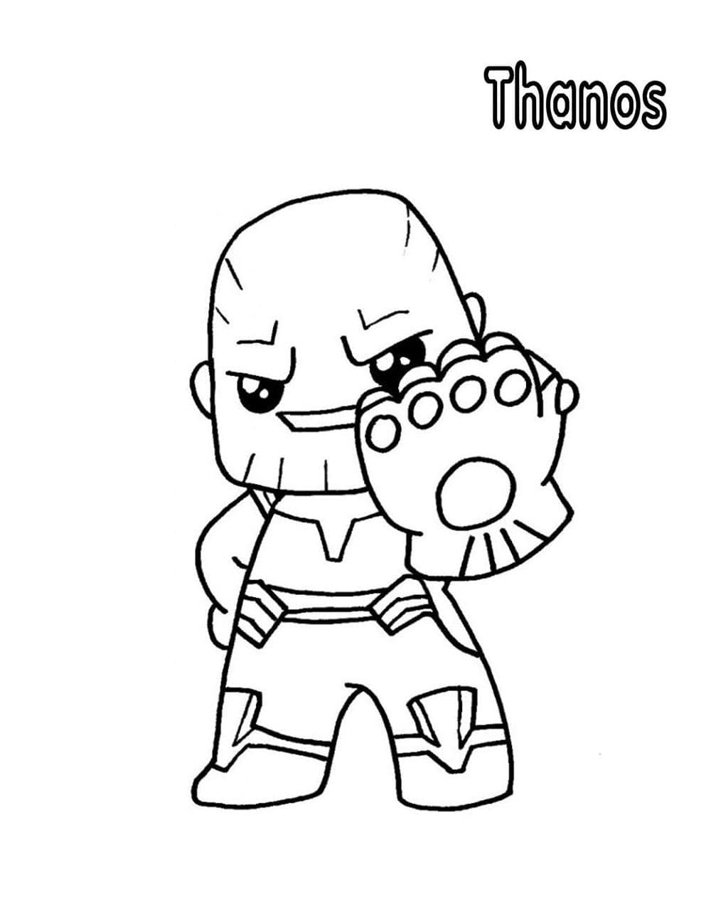 Gratis Thanos til Utskrift fargelegging