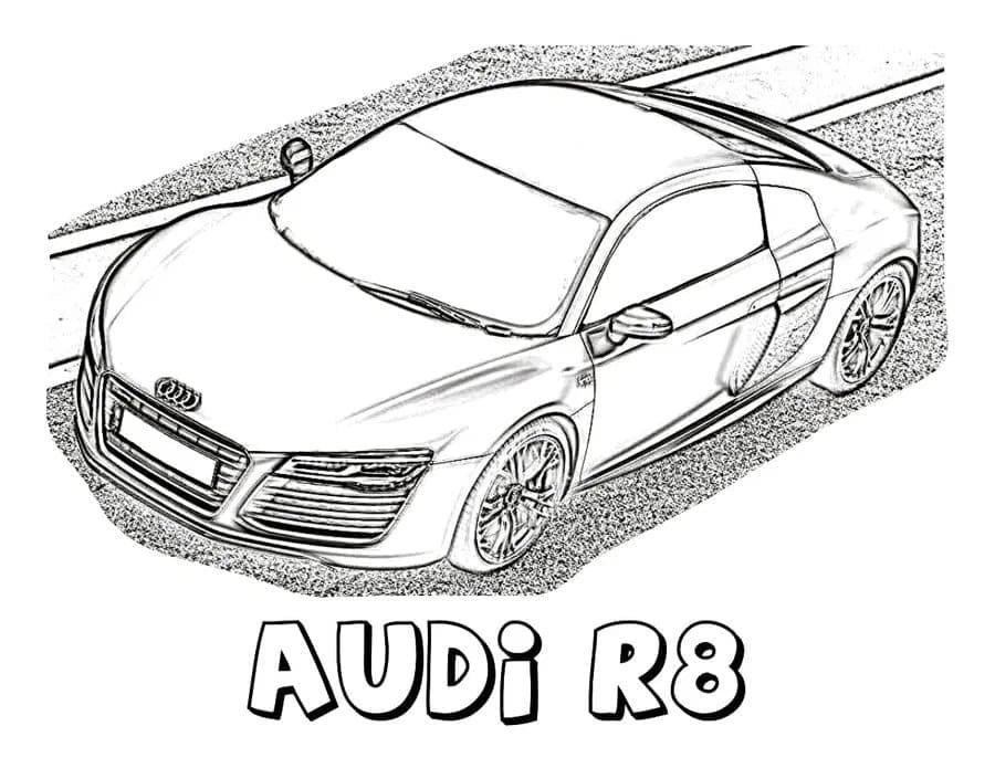 Gratis Utskrivbar Audi fargelegging