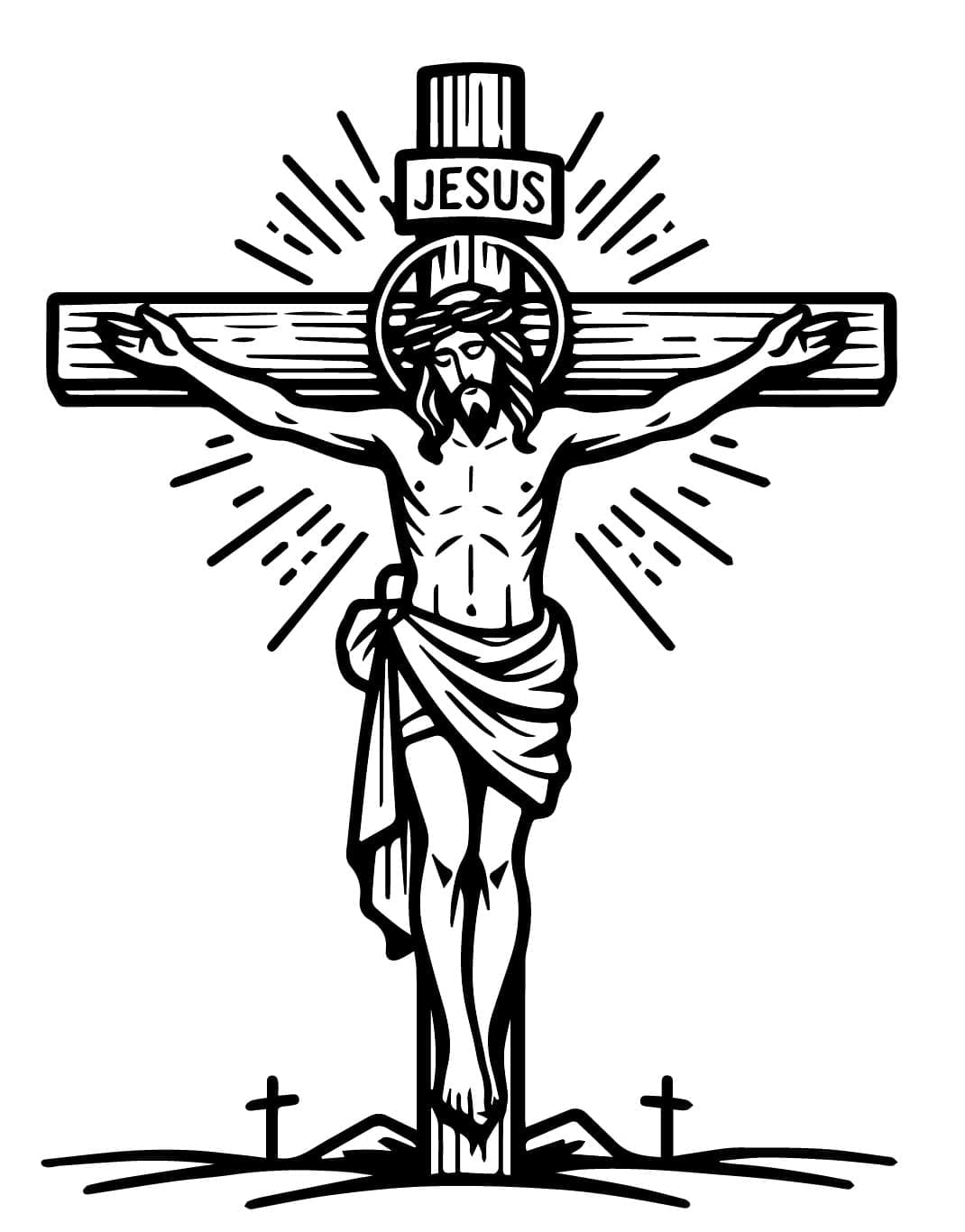 Gratis Utskrivbar Jesus fargelegging
