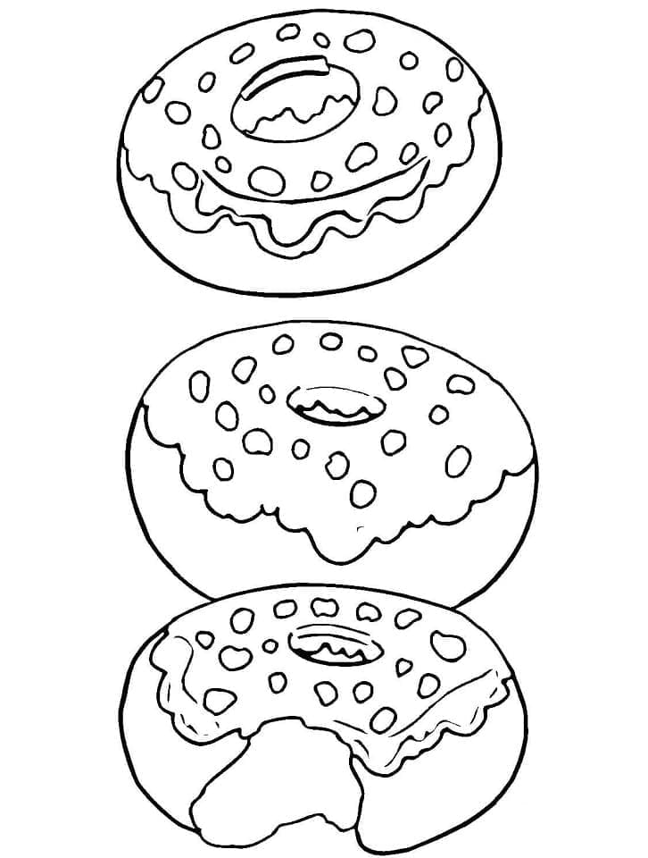 Gratis donut fargelegging