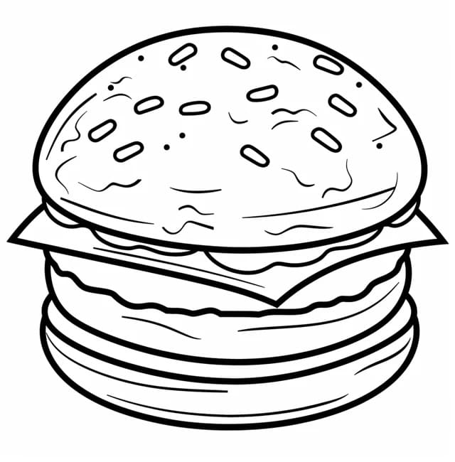 Hamburger Bilde fargelegging