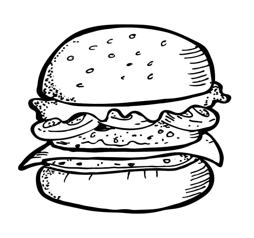 Hamburger for Gratis fargelegging