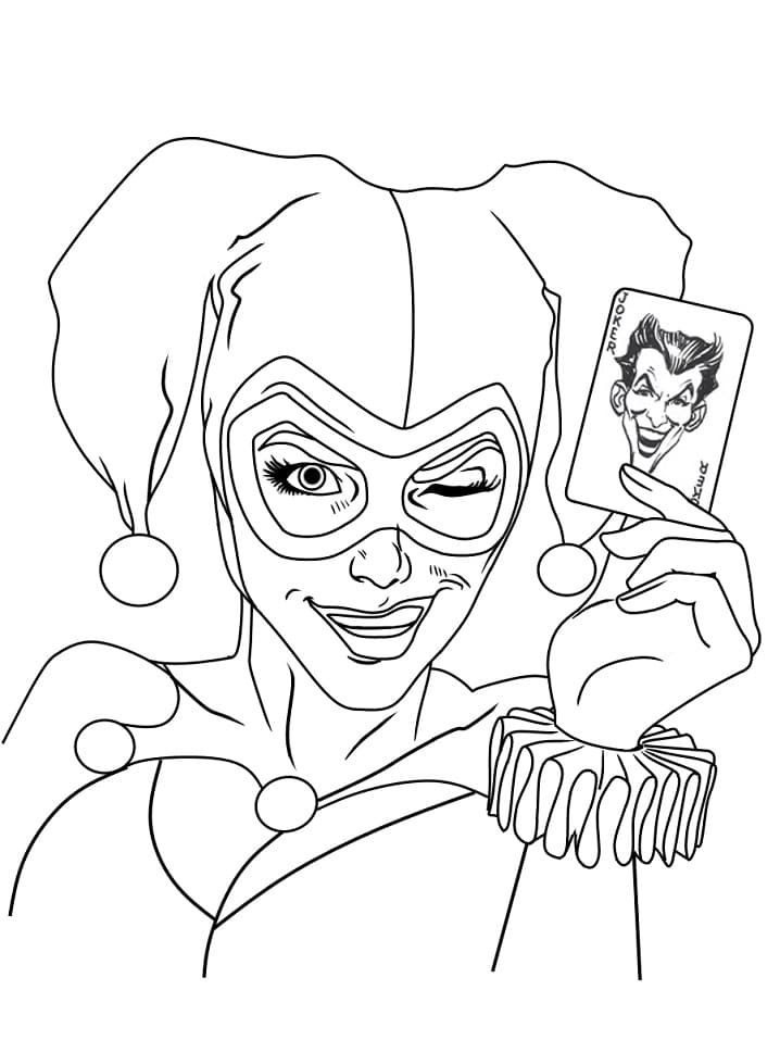 Harley Quinn Gratis for Barn fargelegging