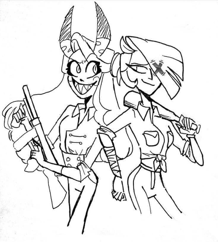 Hazbin Hotel (1) fargelegging
