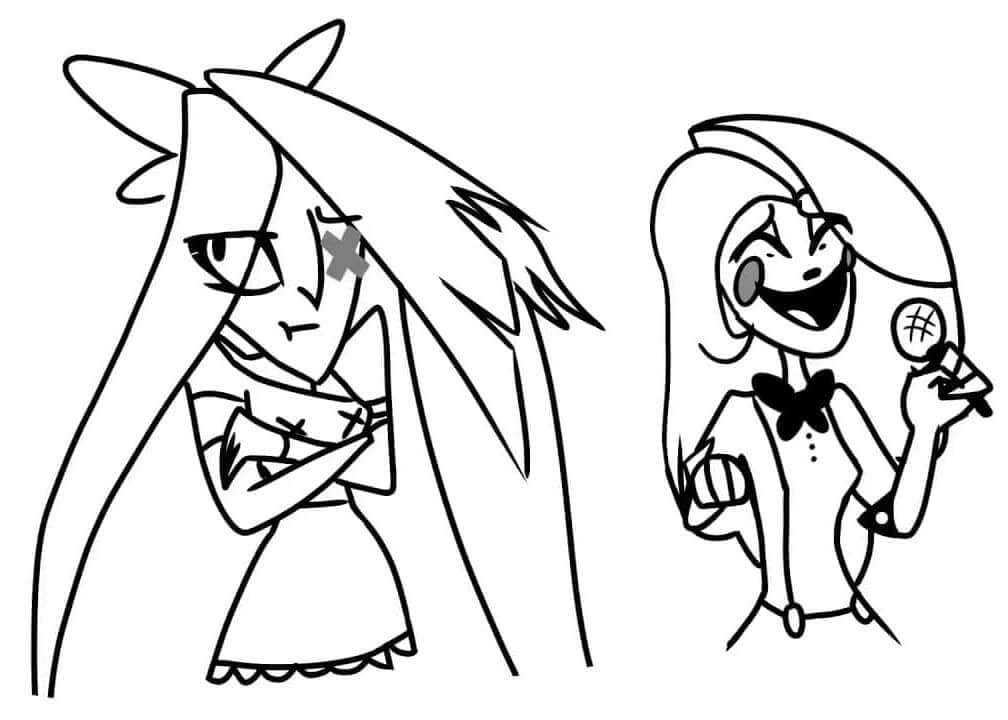 Hazbin Hotel (4) fargelegging