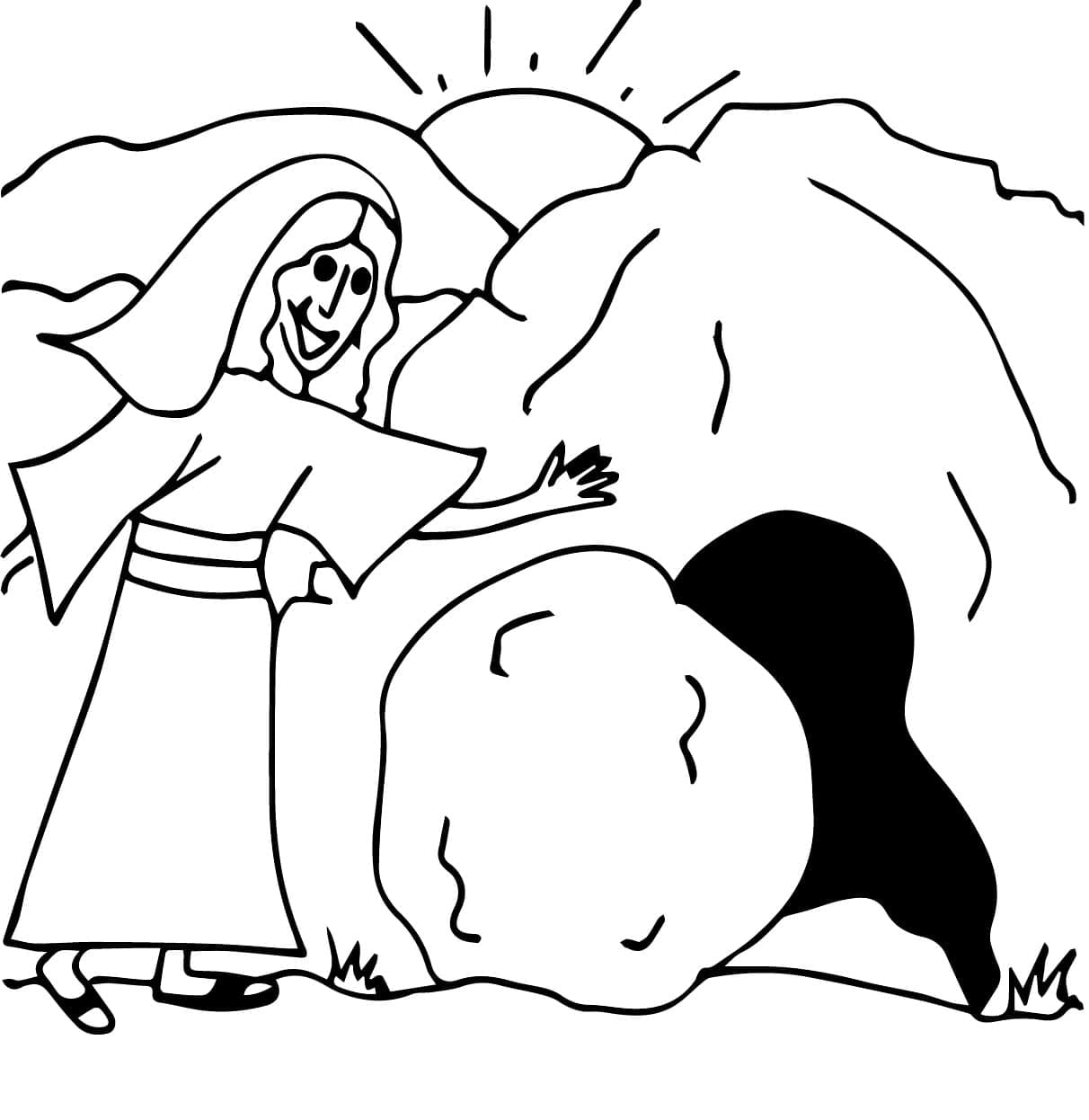 Jesus Gratis Utskrivbar fargelegging