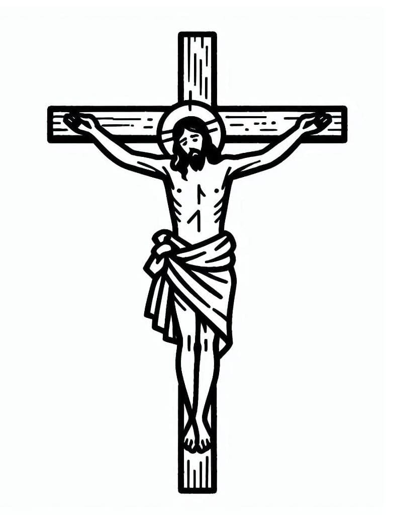 Jesus for 2 år gamle Barn fargelegging