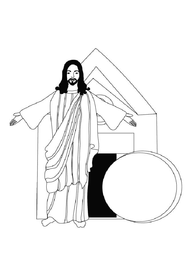 Jesus for 4 år gamle Barn fargelegging