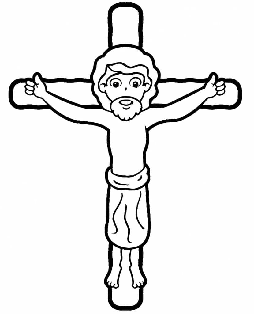 Jesus for 6 år gamle Barn fargelegging
