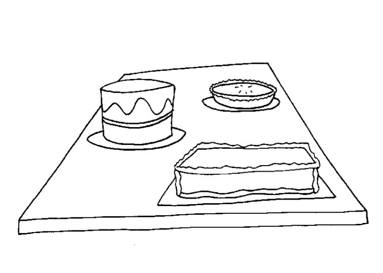 Kake Utskrivbar Gratis fargelegging