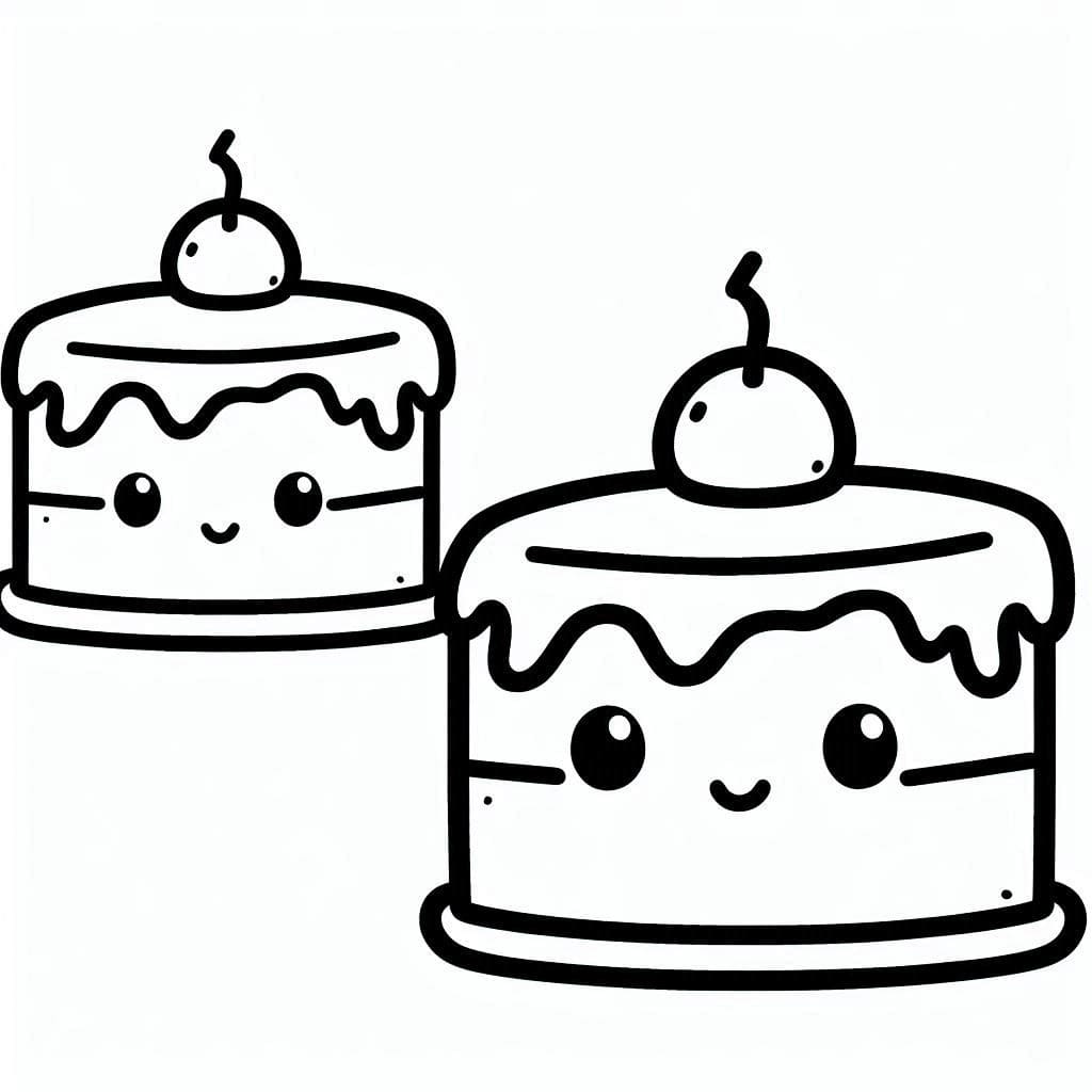 Kake for 2 år gamle Barn fargelegging