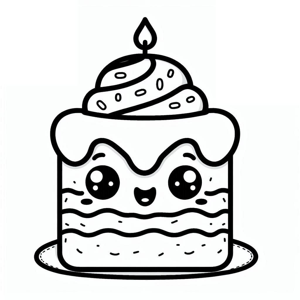 Kake for 3 år gamle Barn fargelegging